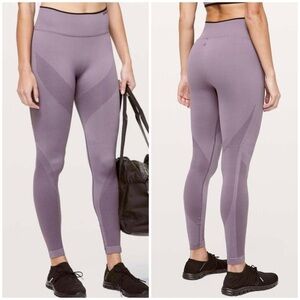 Lululemon Iconic Sweat Legging Tights Lavender Size 2 Athleisure Active Workout
